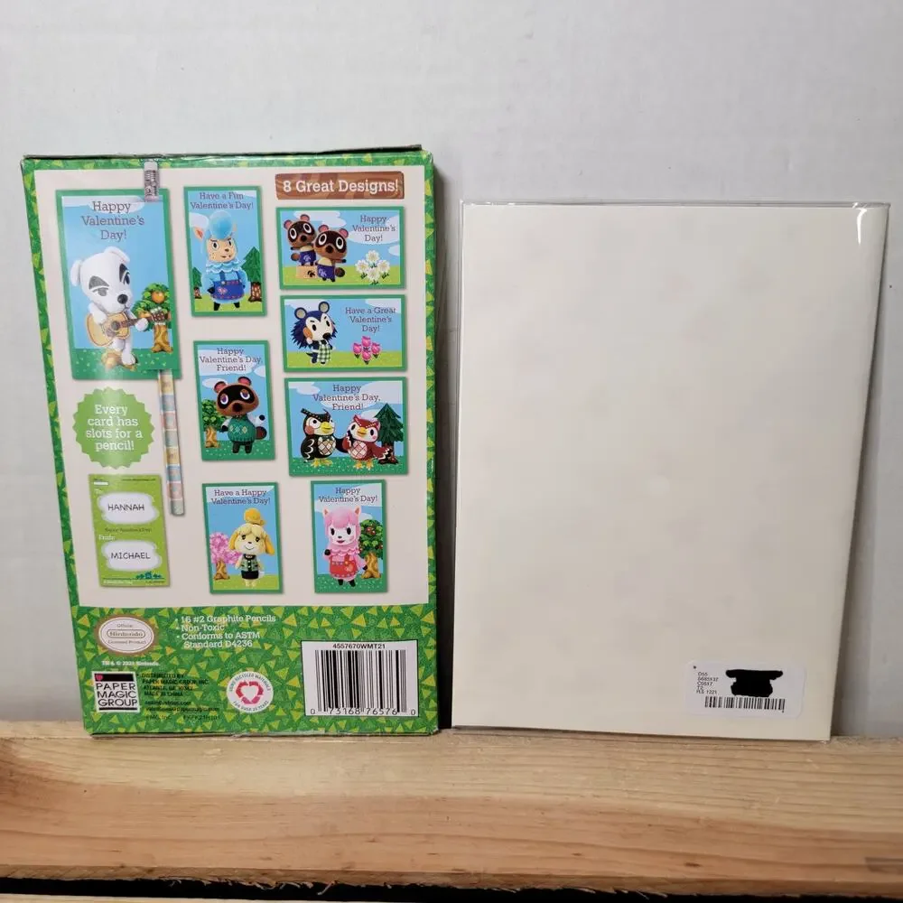 Set of 2 Valentines: Rae Dunn & Animal Crossing - NEW
